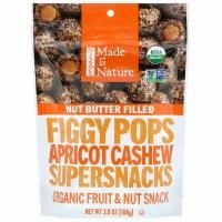 Made in Nature, Organic Figgy Pops, Supersnacks, Apricot Cashew, 3.8 oz (108 g)