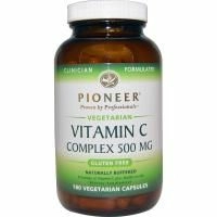 Pioneer Nutritional Formulas, Комплекс витаминов группы C, 500 мг, 180 растительных таблеток