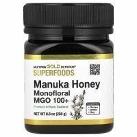 California Gold Nutrition, SUPERFOODS, монофлорный мед манука, MGO 100+, 250 г (8,8 унции)