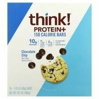 Think Thin, Протеиновый батончик + 150 калорий Шоколадная стружка 10 батончиков