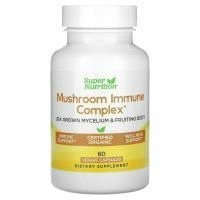 Super Nutrition, грибной комплекс для укрепления иммунитета, 60 растительных капсул