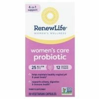Renew Life, пробиотик для женского здоровья, 25 млрд КОЕ, 30 вегетарианских капсул