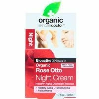 Organic Doctor, Ночной крем с органическим болгарским розовым маслом, 1,7 ж. унц.(50 мл)