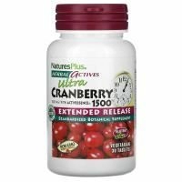 NaturesPlus, Herbal Actives, Ultra Cranberry 1500, 1500 мкг, 30 таблеток