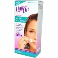 Hair Off, Восковые полоски для лица, 18 двусторонних полосок