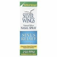 Natural Path Silver Wings, Natural Silver, спрей для носа, облегчение пазух, 250 част. / Млн, 30 мл (1 жидк. унц.)