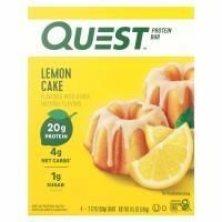 Quest Nutrition, протеиновый батончик, лимонный торт, 4 шт. по 60 г (2,12 унции)