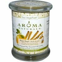 Aroma Naturals, 100% натуральная соевая свеча с эфирными маслами, Peace Pearl, апельсин, гвоздика и корица, 260 г (8,8 унций)