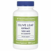The Vitamin Shoppe, экстракт листьев оливкового дерева, 500 мг, 100 капсул