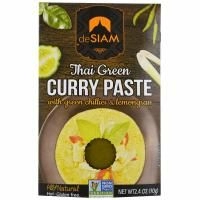 deSIAM, Тайский зеленый карри, паста, острая, 2,4 унции (70 г)