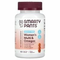 SmartyPants, Мультивитамины и омега для женщин, без сахара, апельсин, 60 жевательных таблеток