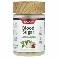 Snap Supplements, Сахар в крови, 60 капсул