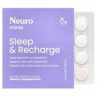 NeuroGum, NeuroMints, сон и восстановление, со вкусом ягодного ассорти, 6 пакетиков, 12 мятных конфет Meltaway