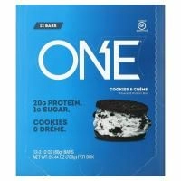 One Brands, Батончик One, печенье с кремом, 12 батончиков, 2,12 унц. (60 г) каждый