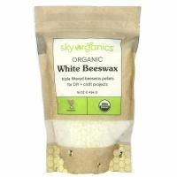 Sky Organics, Органический белый пчелиный воск, 454 г (16 унций)