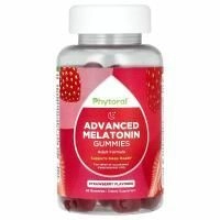 Phytoral, улучшенные жевательные таблетки с мелатонином, со вкусом клубники, 60 жевательных таблеток
