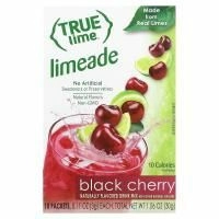 True Citrus, Настоящий лайм, лаймад из черной вишни, 10 пакетиков, 1,06 унц. (30 г)