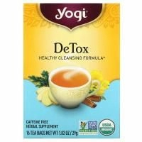 Yogi Tea, Чай Detox без кофеина, 16 чайных пакетиков, 1.02 унций (29 г)