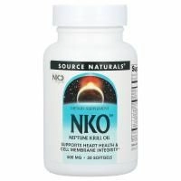 Source Naturals, NKO (нептуновое масло криля), 500 мг, 30 капсул