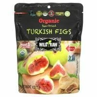 Nature's Wild Organic, Высушенный на солнце органический турецкий инжир, 6 унц. (170 г)