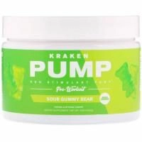 Sparta Nutrition, Kraken Pump, Предтренировочная формула без стимуляторов, Кислые жевательные конфеты, 4,94 унц. (140 г)