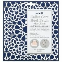 Koelf, Callus, гелевые патчи для пяток с маслом, 3 пары