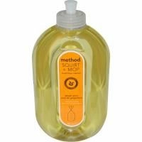 Method, Squirt + MOP, «Сбрызни и протри», средство для очистки полов, имбирный юдзу, 25 жидких унций (739 мл)