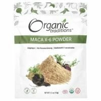 Organic Traditions, Maca X-6, черная и красно-фиолетовая, 150 г (5,3 унции)