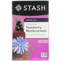Stash Tea, Травяной чай с ароматом ямбери и черной смородины, без кофеина, 20 чайных пакетиков, 1,1 унции (32 г)