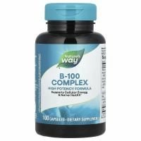 Nature's Way, Комплекс B-100 с коферментом B2 , 100 капсул