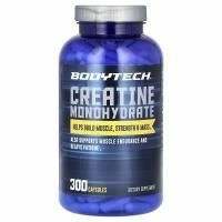 BodyTech, моногидрат креатина, 300 капсул