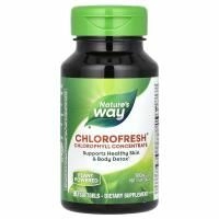 Nature's Way, Хлорофреш, Концентрат хлорофилла, 90 гелевых капсул