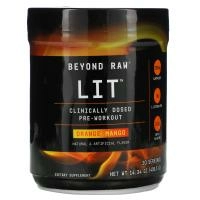 GNC Beyond Raw, LIT, Clinically Dosed Pre-Workout, Orange Mango, 14.34 oz (406.5 g)