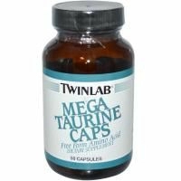 Twinlab, Таурин мега, 50 капсул