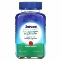 Unisom, Simple Slumbers, малина, 60 жевательных таблеток