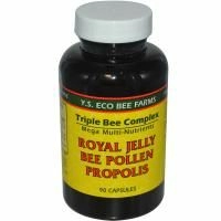Y.S. Eco Bee Farms, Royal Jelly, пчелиная пыльца, прополис, 90 капсул