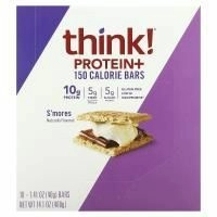 Think Thin, Батончики с протеином и клетчаткой, смор, 10 баточников, 1,41 унц. (40 г) каждый