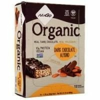 Nugo Nutrition, NuGo Органический батончик Темный шоколад Миндаль 12 батончиков