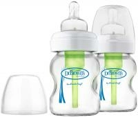 Dr. Brown's, Natural Flow, Options, Wide-Neck, 0 + Months, 2 Pack Bottles, 5 oz (150 ml) Each