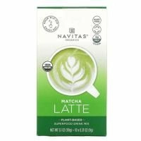 Navitas Organics, Смесь для напитков Superfood, латте с матча, 10 пакетиков по 9 г (0,31 унции)