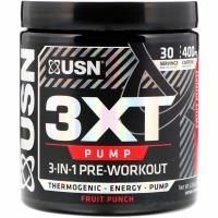 USN, 3XT- Pump, предтренировочный комплекс 3-в 1, фруктовый удар, 6,56 унц. (186 г)