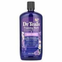 Dr. Teal's, Пенная ванна с чистой английской солью, с мелатонином, лавандой и ромашкой, 100 мл (34 жидк. унц.)