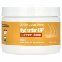 California Gold Nutrition, HydrationUP, порошок для приготовления электролитического напитка, со вкусом цитруса, 227 г (8 унций)