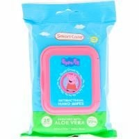 Brush Buddies, Smart Care, свинка Пеппа, антибактериальные салфетки для рук, 25 шт.