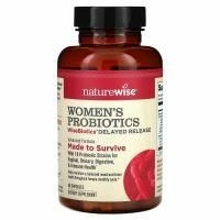 NatureWise, Пробиотики с медленным высвобождением, Для женщин, 40 каплетов длительного усвоения