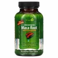 Irwin Naturals, Концентрированный корень маки и ашвагандха, 75 мягких капсул с жидким наполнителем