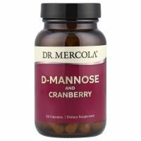Dr. Mercola, D-манноза и экстракт клюквы, 60 капсул