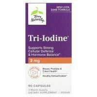 EuroPharma, Terry Naturally, Tri-Iodine, 3 мг, 90 капсул