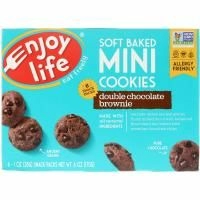 Enjoy Life Foods, Мягкое печенье, брауни с двойным шоколадом, 6 упаковок снеков, 1 oz (28 г) каждый