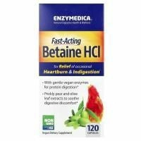 Enzymedica, Бетаин HCL, 120 капсул